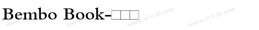 Bembo Book字体转换